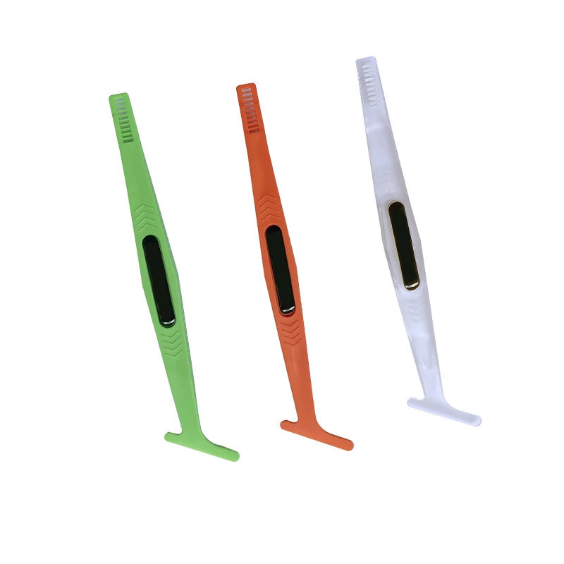 Microescurridor magnético de 3 piezas para coche, herramienta de tinte de ranura para curvas, película de envoltura, esquina de borde, raspador magnético, diferente dureza