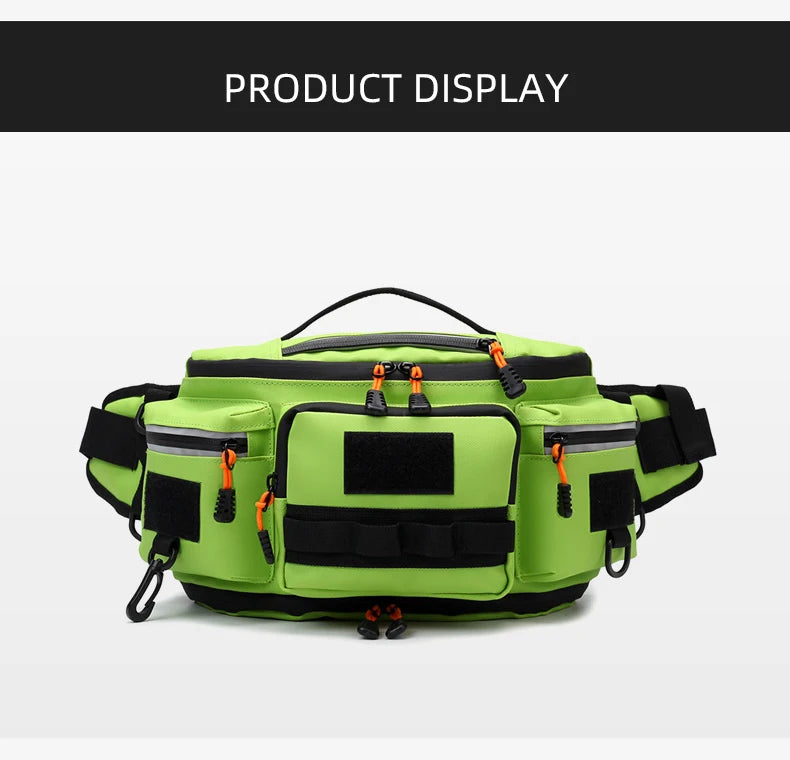 Bolsa de pecho para senderismo para hombre, riñonera de viaje con múltiples bolsillos, para escalada al aire libre, correr, ciclismo, bandolera, bolsa de aparejo con cinturón Molle deportiva