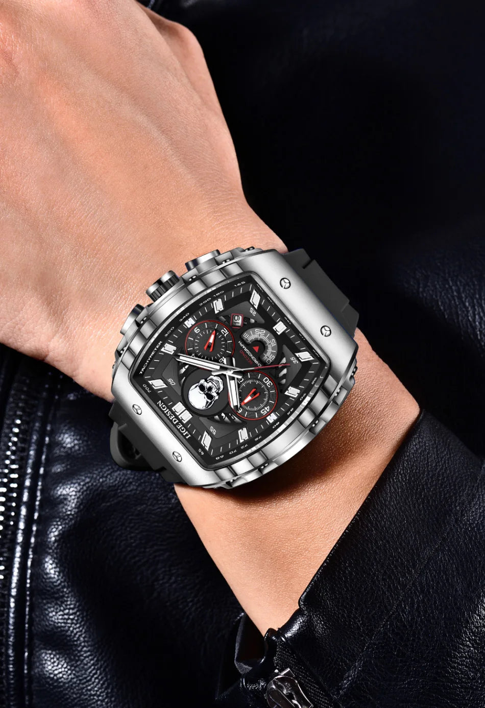 LIGE-reloj analógico de cuarzo para hombre, accesorio de pulsera resistente al agua con cronógrafo, complemento Masculino deportivo de marca de lujo con esfera luminosa y diseño militar