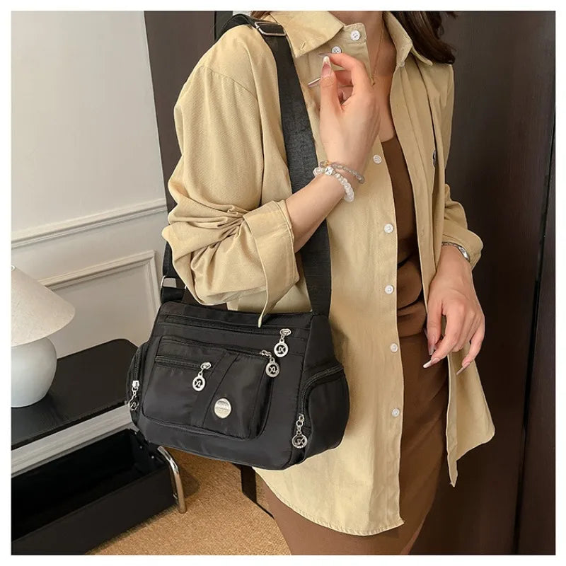 Bolso de mujer, bolso bandolera, bolso cuadrado pequeño de moda, mochila pequeña con múltiples compartimentos, bolso de hombro pequeño, bolso de mujer