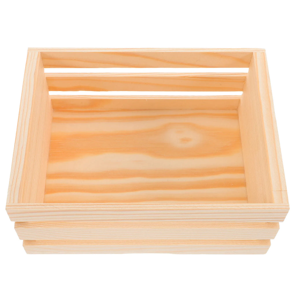 Mini caja de almacenamiento de madera, organizador de escritorio de diseño hueco para mesa de estudio de oficina, cesta de madera pequeña, caja de almacenamiento multifunción