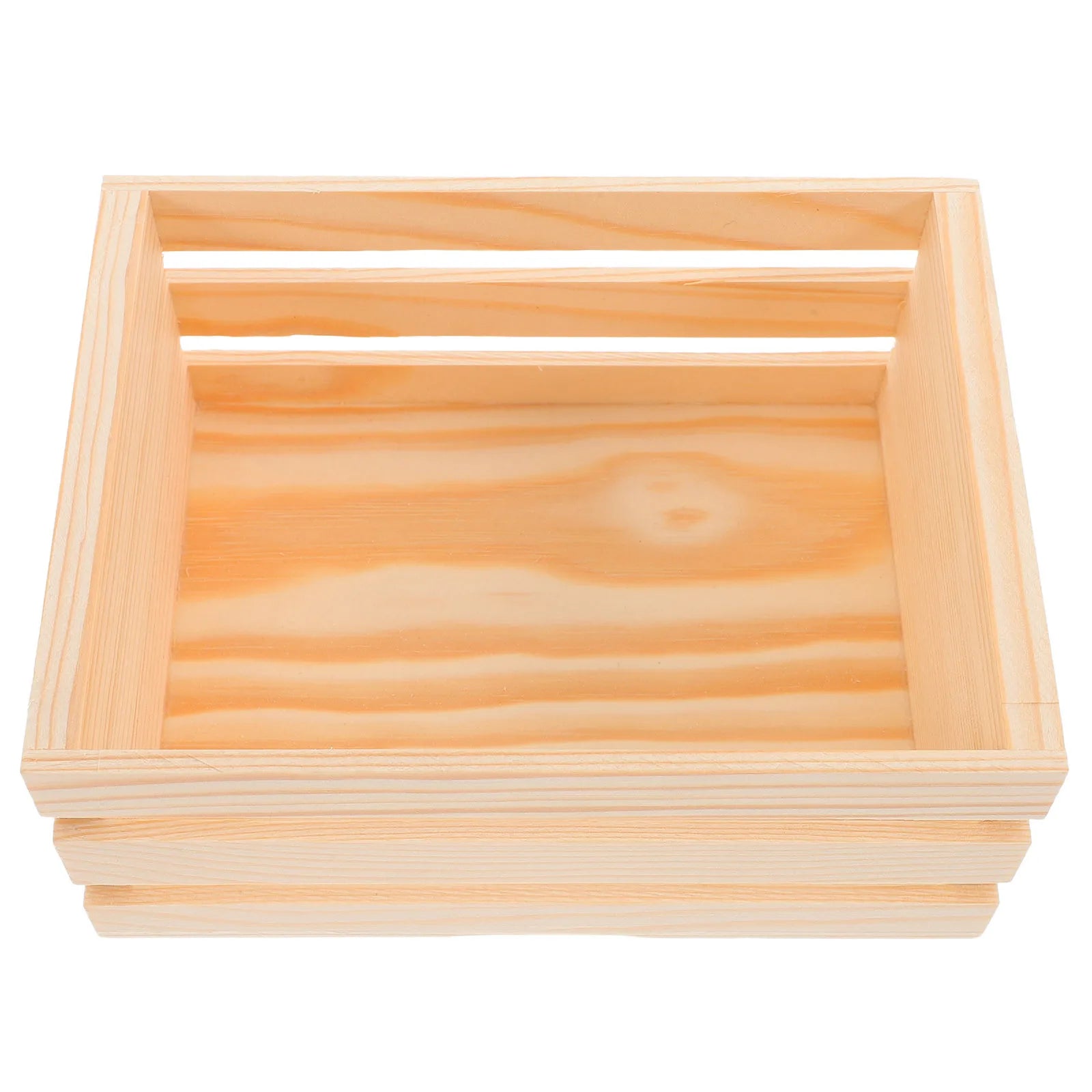 Mini caja de almacenamiento de madera, organizador de escritorio de diseño hueco para mesa de estudio de oficina, cesta de madera pequeña, caja de almacenamiento multifunción