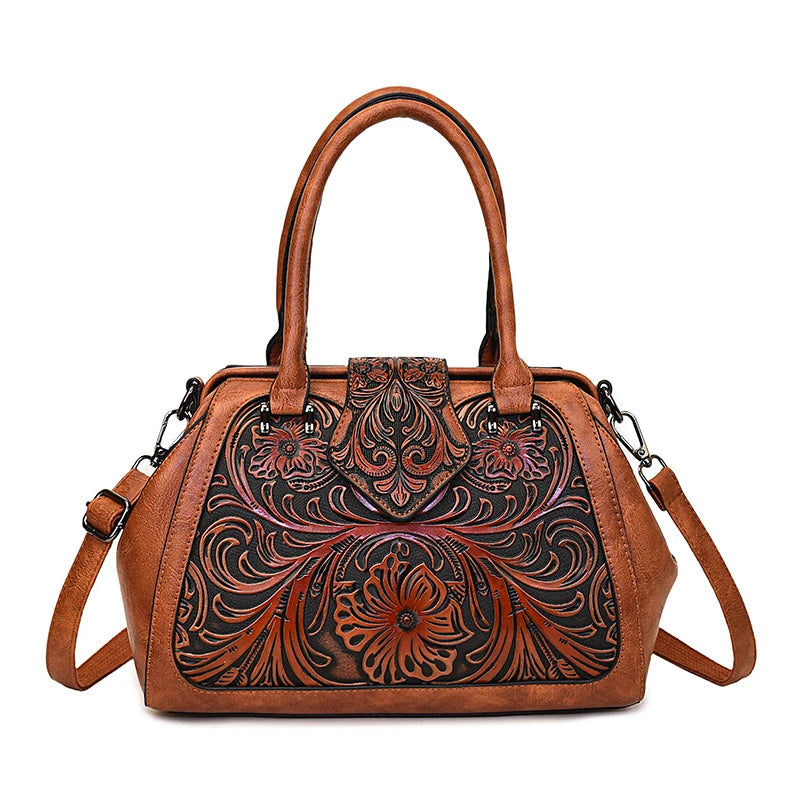 Bolso Retro de alta calidad, bolso de hombro para mujer, bolso de diseñador lujoso, bolsillo de oficina en relieve 3D, Bolsos de marca Lujo, nuevo paquete de regalo