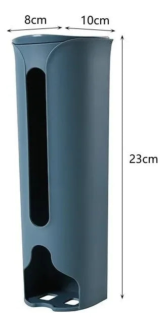 Organizador montado en la pared, armario extraíble autoadhesivo, contenedores para ahorrar espacio, dispensador de bolsas de plástico para basura, caja de almacenamiento de oficina