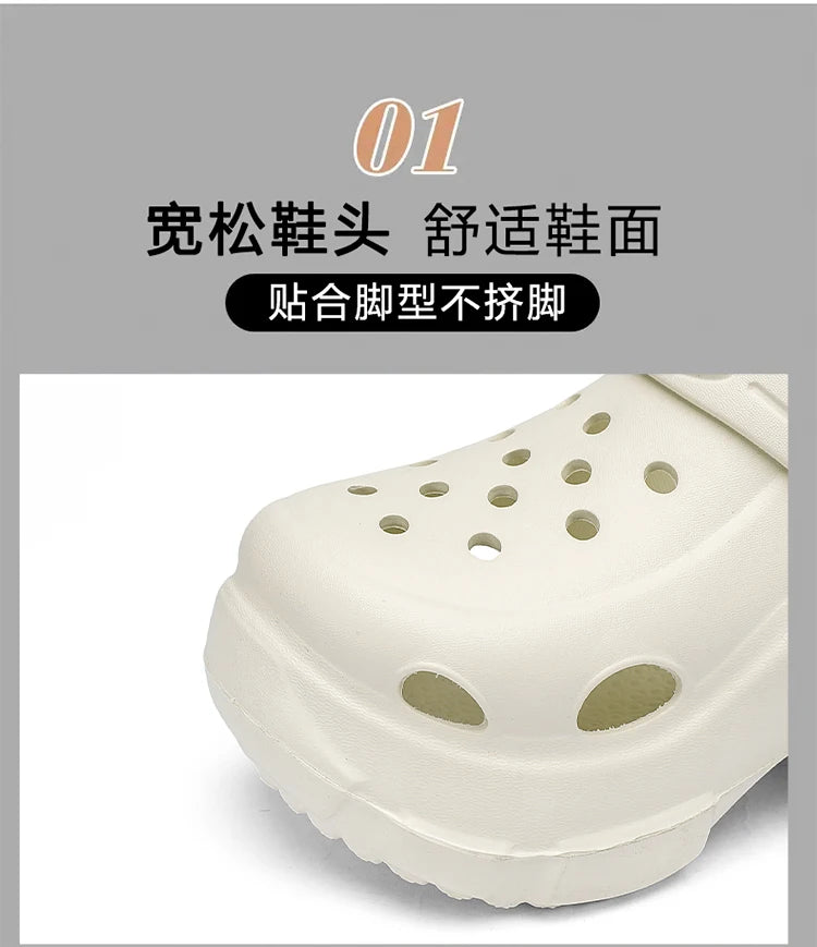 Sandalias de moda para mujer, zapatillas impermeables, zapatos de mujer, toboganes de verano para exteriores, zapatos de jardín de suela blanda, zuecos de interior, sandalias