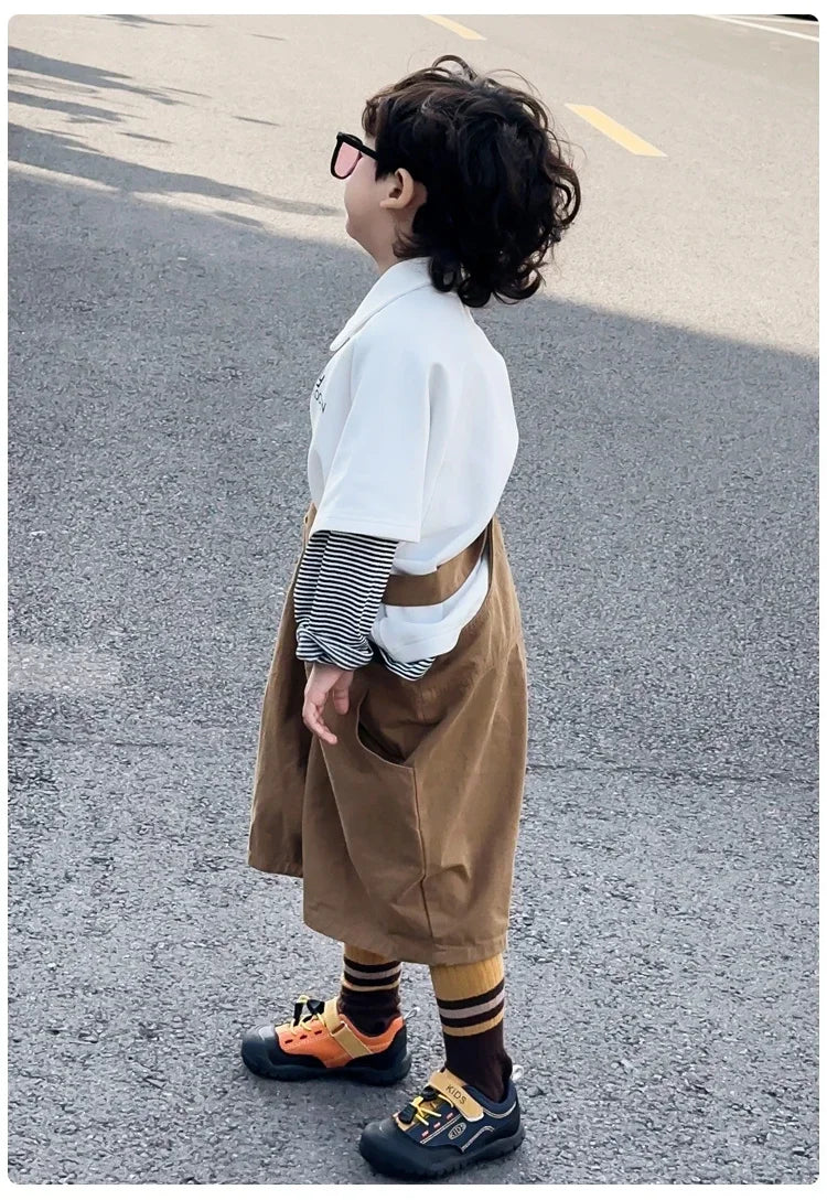 Zapatos deportivos para niños, zapatillas de deporte con suela blanda y punta superior, antideslizantes, cómodas, 2025, nueva moda, zapatos informales para niños y niñas