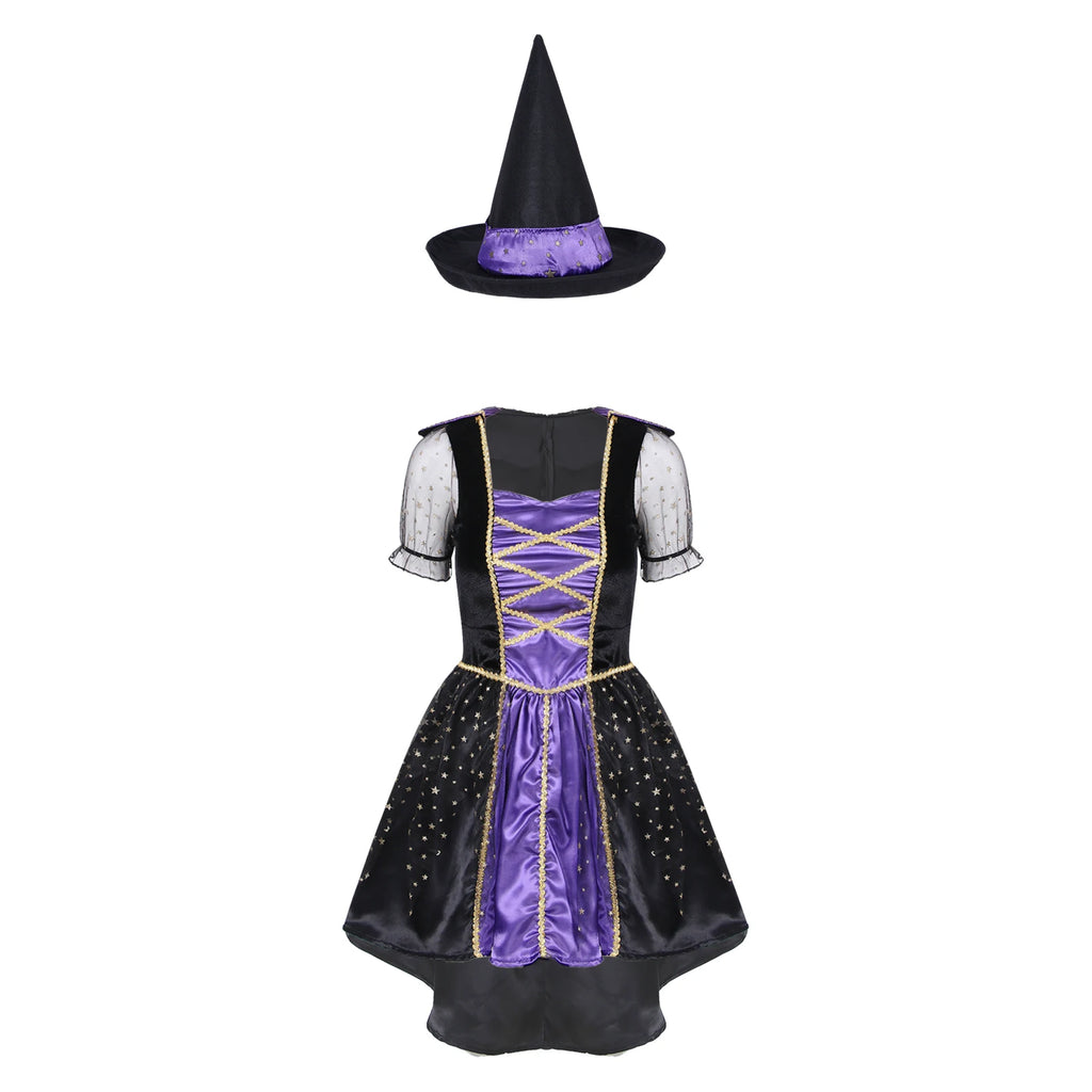 Disfraz de Halloween para mujer adulta, vestido de Reina, bruja mágica, demonio de Pascua, vampiro, novia, bruja de la muerte, disfraces de Cosplay, vestido de corte Retro