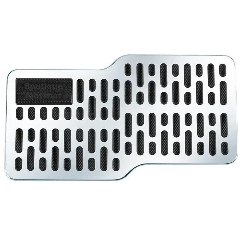 Alfombrillas para coche, pedales resistentes al desgaste, pedales gruesos de acero inoxidable, almohadillas protectoras metálicas para cabina de conductor, piezas antideslizantes