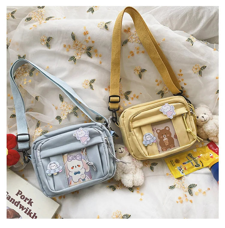 Nuevo Bolso Kawaii para niñas, novedad de 2024, Bolso transparente JK, Bolso cruzado pequeño para mujeres, bolsos y Bolsos de hombro, Bolso Itabag
