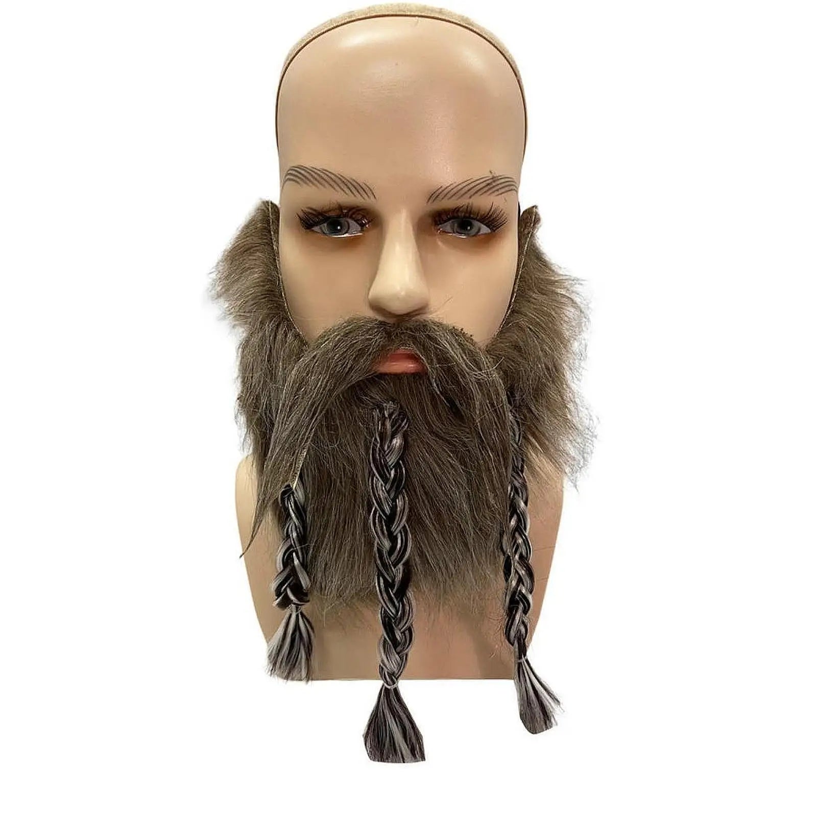 Vestido de bigote falso, barba falsa para actuación en escenario, mascarada de Halloween