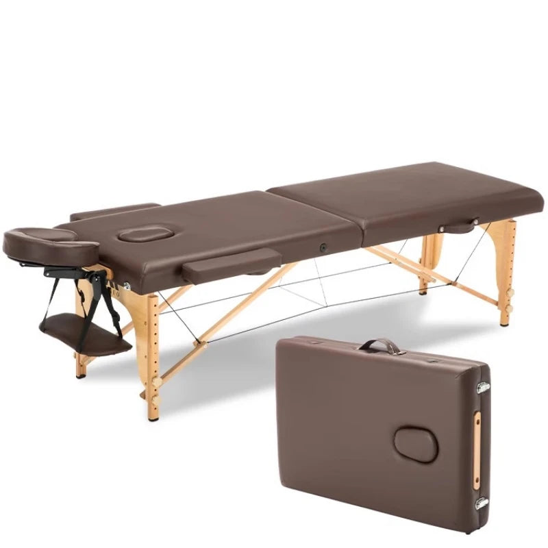 Mesas De Masaje plegables para Spa, tatuaje, pedicura, cuidado De la salud, masaje De madera De haya, comodidad, cojín suave, muebles, Mesa De Masaje MH