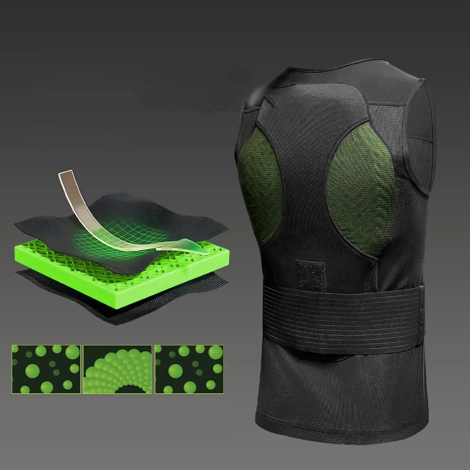 Protector de espalda para Snowboard, chaleco de esquí para ciclismo de carrera, chaleco protector corporal, equipo deportivo transpirable para deportes al aire libre, Snowboard y motocicleta