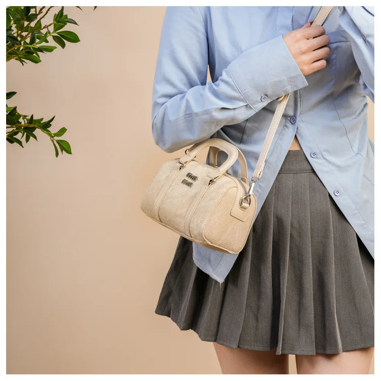 Nuevo bolso vaquero Boston a la moda para mujer, bandolera de un solo hombro, bolso con asa, bolsos de hombro