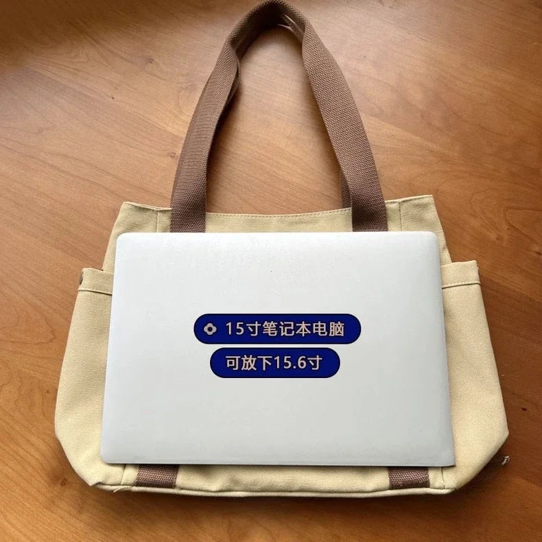 Bolsos de lona de gran capacidad Para trabajo, bolsa de transporte Para trabajo, ropa Para estudiante de estilo universitario, bolso de hombro Para hombre