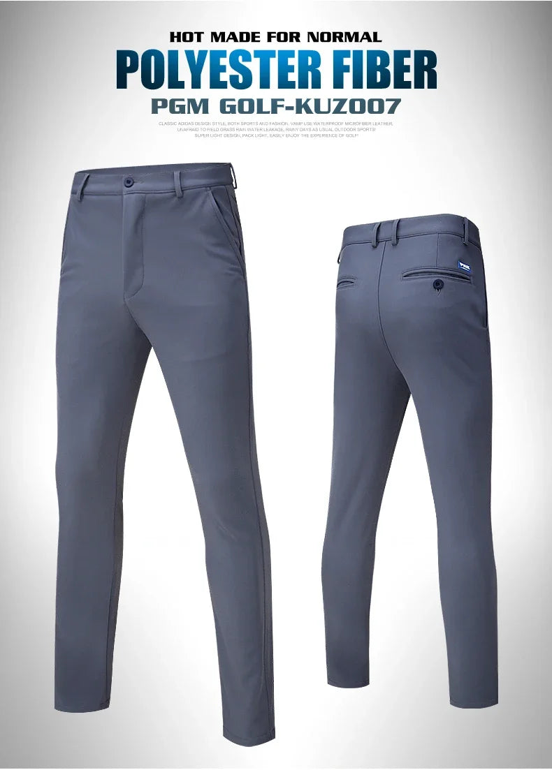 Pgm pantalones de Golf para hombre, pantalones cálidos gruesos impermeables de invierno, además de ropa de Golf de tenis de terciopelo, pantalones cálidos de pelota de Golf para hombre, a prueba de lluvia y nieve
