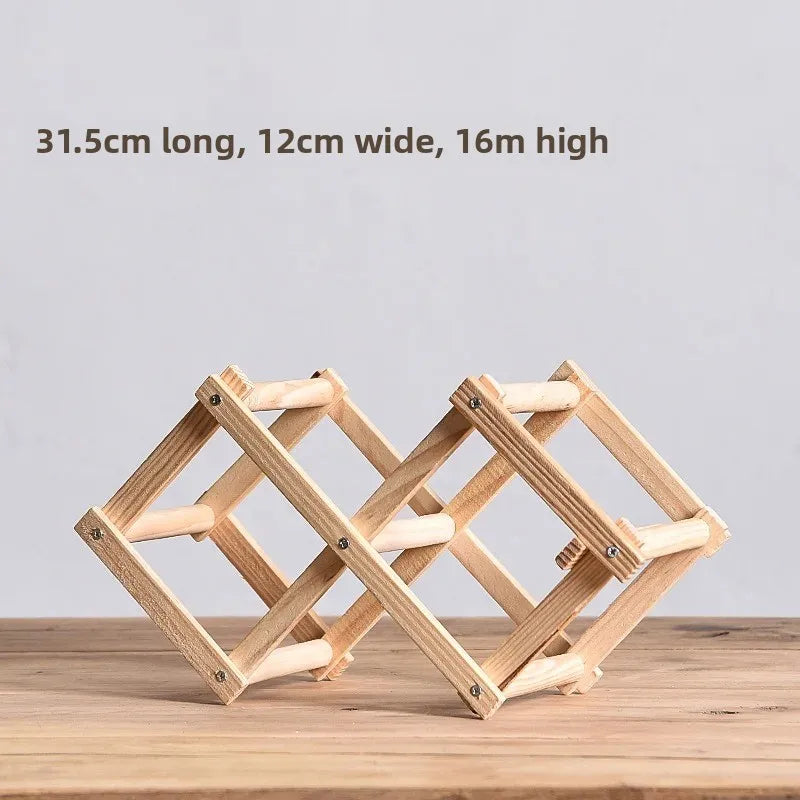 Estantes Apilables para Almacenamiento de Vino, Estantes de Madera para Botellas, Utensilios para Bar en Casa, Gabinetes para Vino, Herramientas de Bar, Artículos para el Hogar