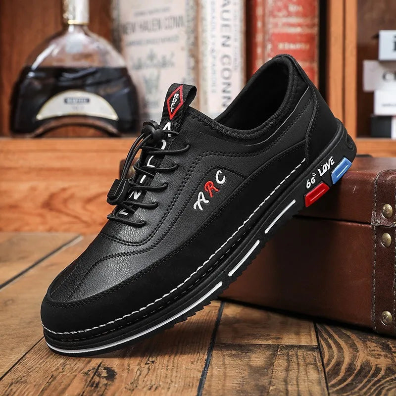 Zapatos informales para hombre, moda de otoño 2025, cómodos zapatos de negocios antideslizantes para hombre, calzado ligero de talla grande 39-44, zapatillas nuevas para hombre
