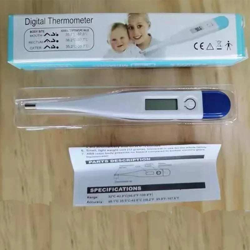 Termómetro de agua Digital, termómetro preciso para lectura de temperatura bucal y axila, termómetro de alerta de fiebre, termómetros de baño para bebé