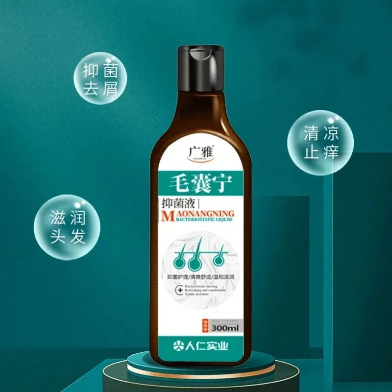 Champú anticaspa y antipicazón, cuidado del cabello a base de hierbas chinas, foliculitis de ácaros, champú seco para el cuero cabelludo seborreico, шампунь для