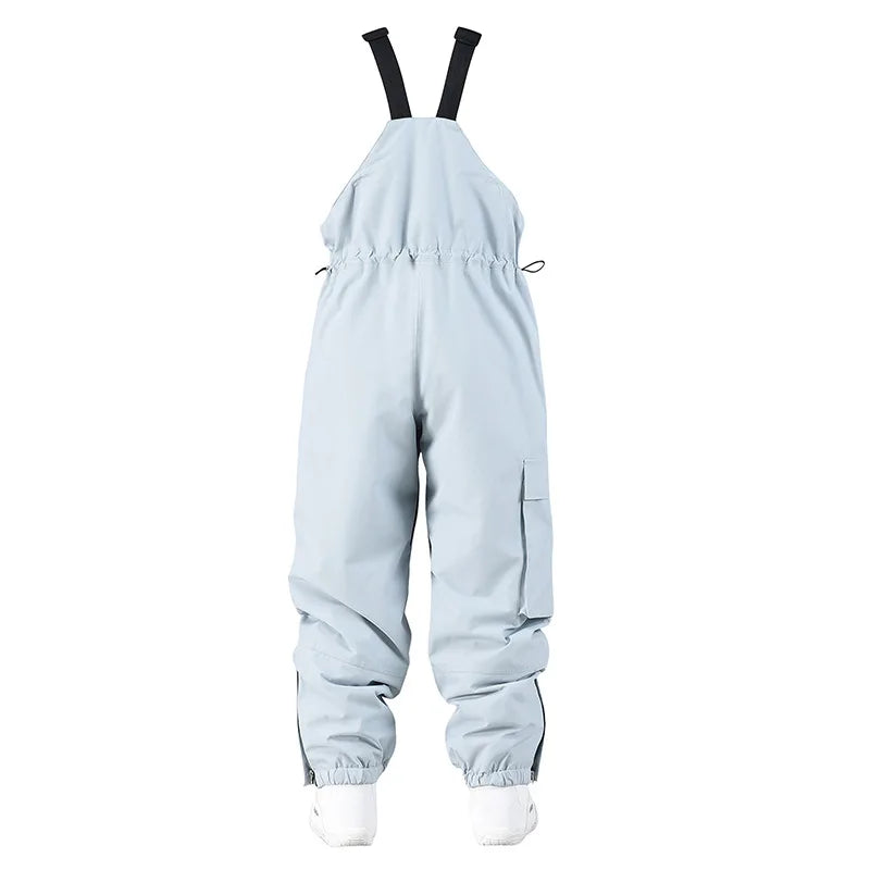 Traje de esquí para hombre y mujer, chaqueta de esquí impermeable a prueba de viento y pantalones con correa, traje cálido de invierno para pareja, novedad de 2023