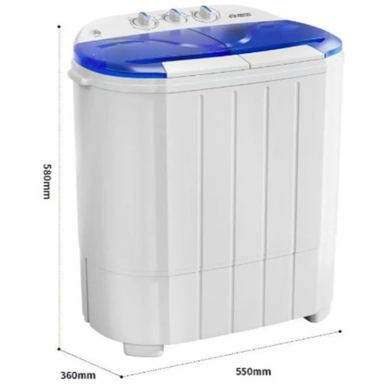 Lavadora semiautomática de doble tina, ahorra tiempo y esfuerzo, gran capacidad, elimina manchas profundamente, electrodomésticos para el hogar