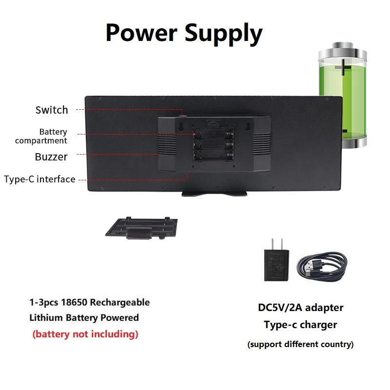Tablero de puntuación de partido de entrenamiento de tenis profesional portátil, marcador Digital de cancha de Padel electrónica LED con Control de muñeca