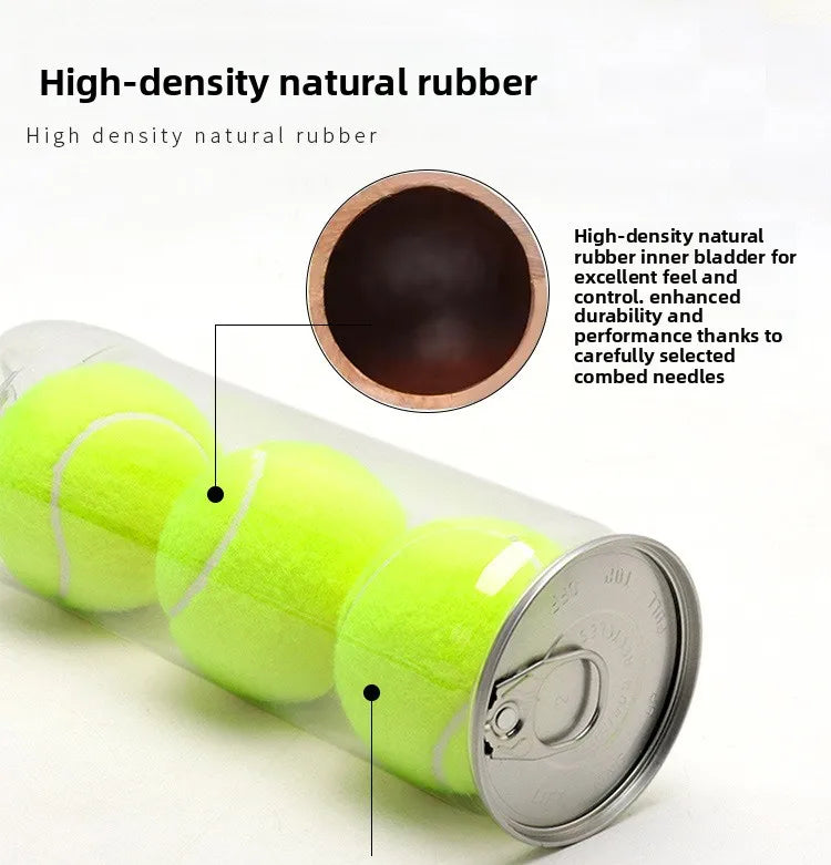 Paquete de 3 pelotas de tenis de críquet, pelotas de padel de alta elasticidad con 45% lana, estilo jaula duradera para entrenamiento y entretenimiento