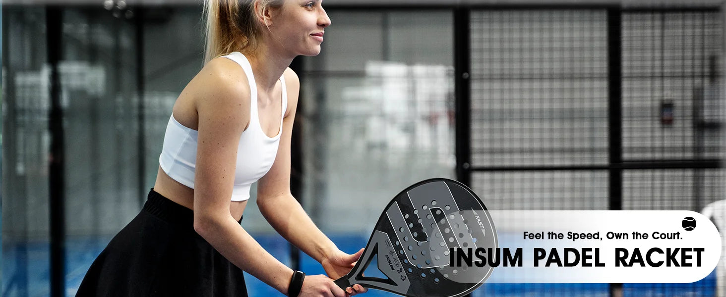 Raquetas de tenis Padel con núcleo de espuma flexible con memoria EVA y superficie de microtextura mate 3D para equipos deportivos de rendimiento mejorado