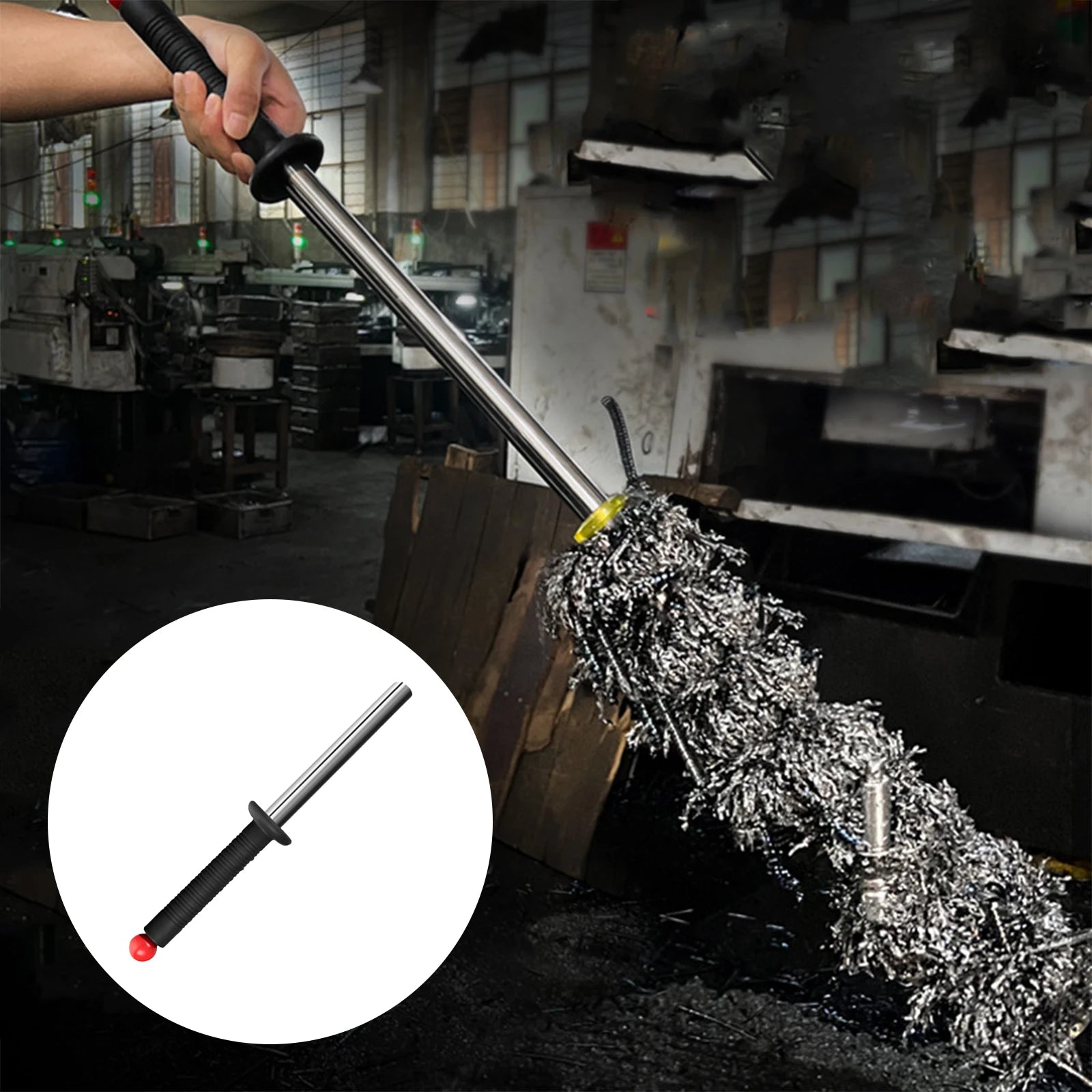 Colector magnético de ensanchamiento, palo magnético, colector de Chip magnético, mango de liberación para