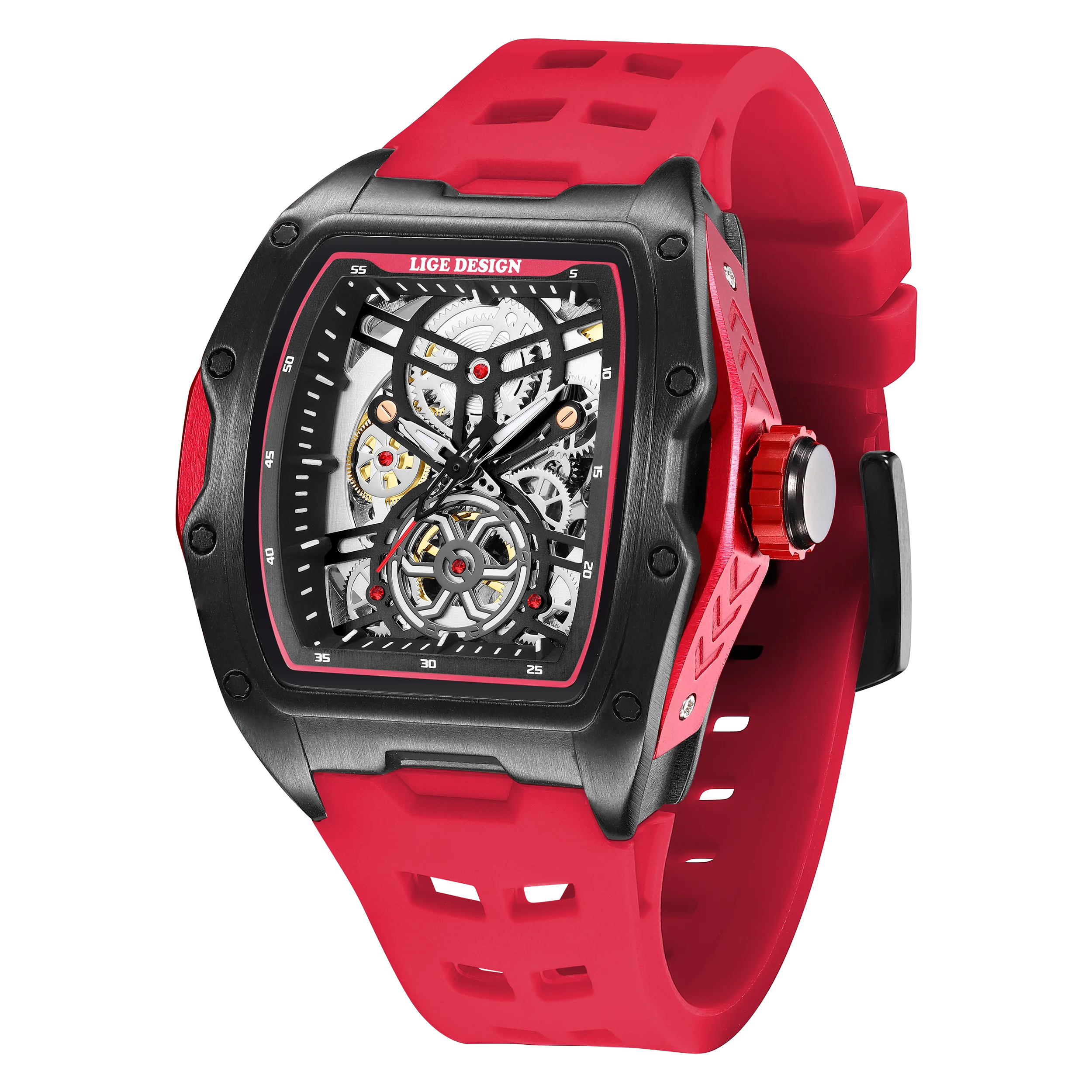 Reloj LIGE 2026 Nuevo de Lujo para Hombre, Deportivo, Automático, Mecánico, con Correa, Reloj de Pulsera Masculino