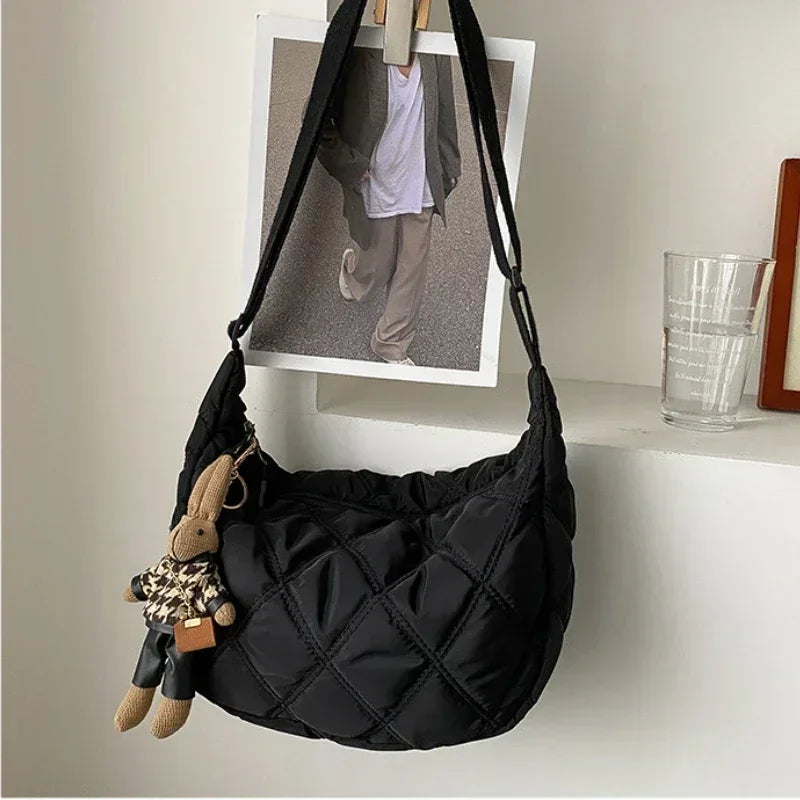 Bolsos cruzados bordados para mujer, bolsos de gran capacidad, bandolera de hombro, bolso de compras Hobos de moda Popular para mujer