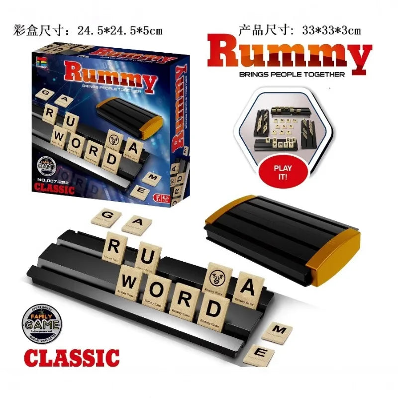 Juego de mesa Digital Mahjong Rummy, tablero de estrategia a juego con números para multijugador, entretenimiento para fiestas sociales, juego nocturno para amigos