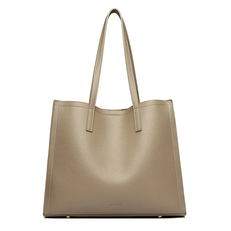 Bolsos de hombro minimalistas y a la moda para mujer, nuevos bolsos de marca de lujo de Color sólido, bolsos de mano Retro de piel sintética de gran capacidad