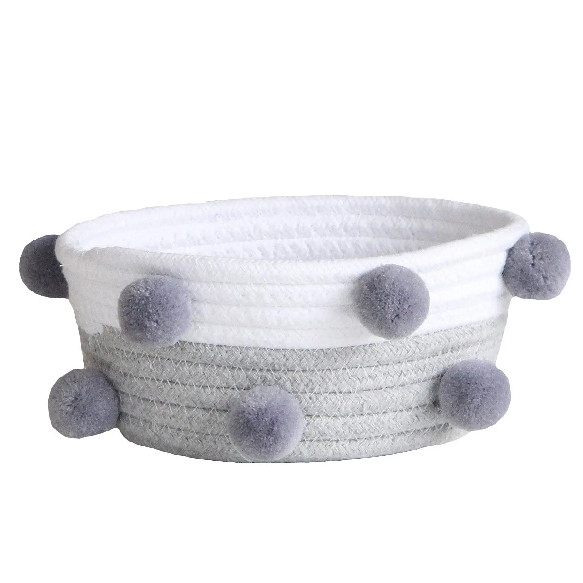 Cestas de almacenamiento tejidas con cuerda de algodón, contenedores de cosméticos de escritorio, organizador de habitación, caja de almacenamiento decorativa para artículos diversos, regalos