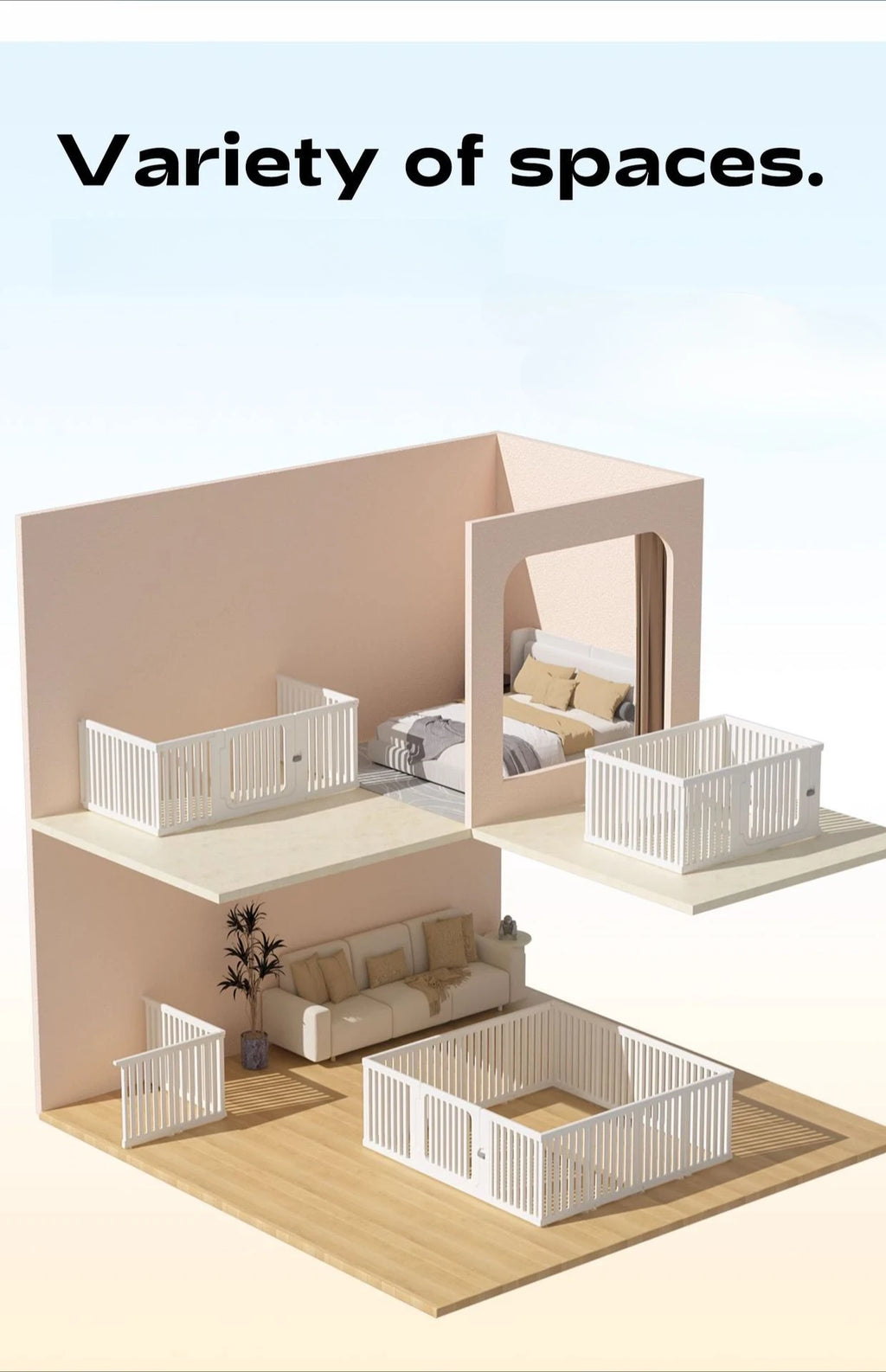 Valla para mascotas, jaula para perros domésticos para interiores, valla para perros pequeños, valla de protección de seguridad especial para interiores, producto de partición portátil para mascotas