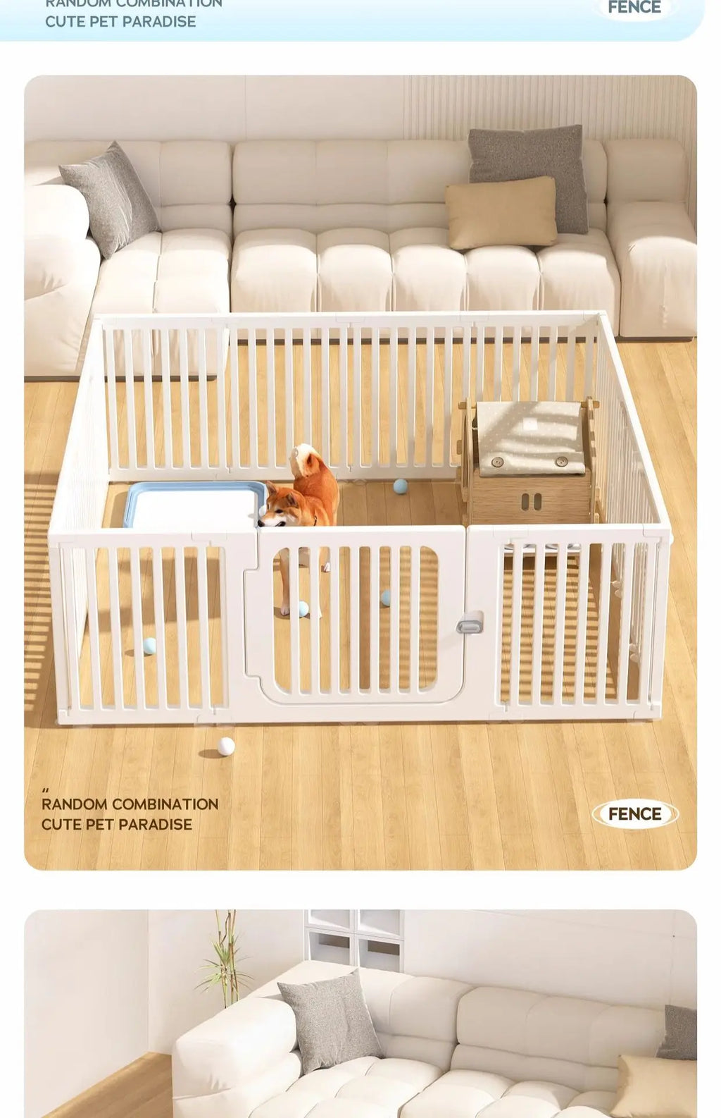 Valla para mascotas, jaula para perros domésticos para interiores, valla para perros pequeños, valla de protección de seguridad especial para interiores, producto de partición portátil para mascotas