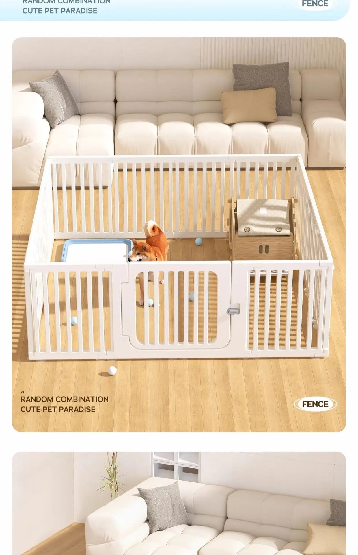 Valla para mascotas, jaula para perros domésticos para interiores, valla para perros pequeños, valla de protección de seguridad especial para interiores, producto de partición portátil para mascotas