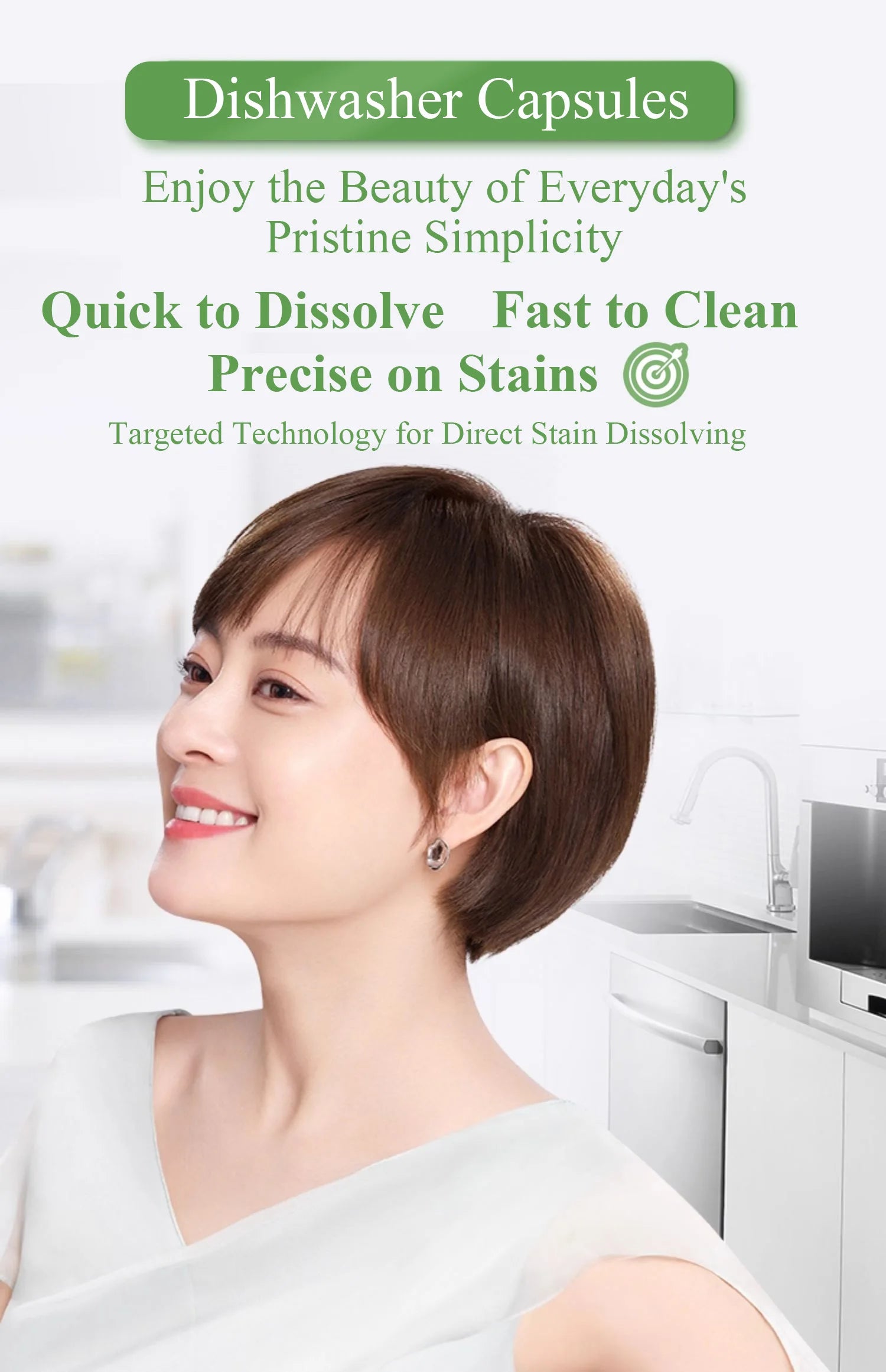 Detergente para lavavajillas: solución todo en uno 3 en 1: elimina grasa, previene manchas y limpia la máquina