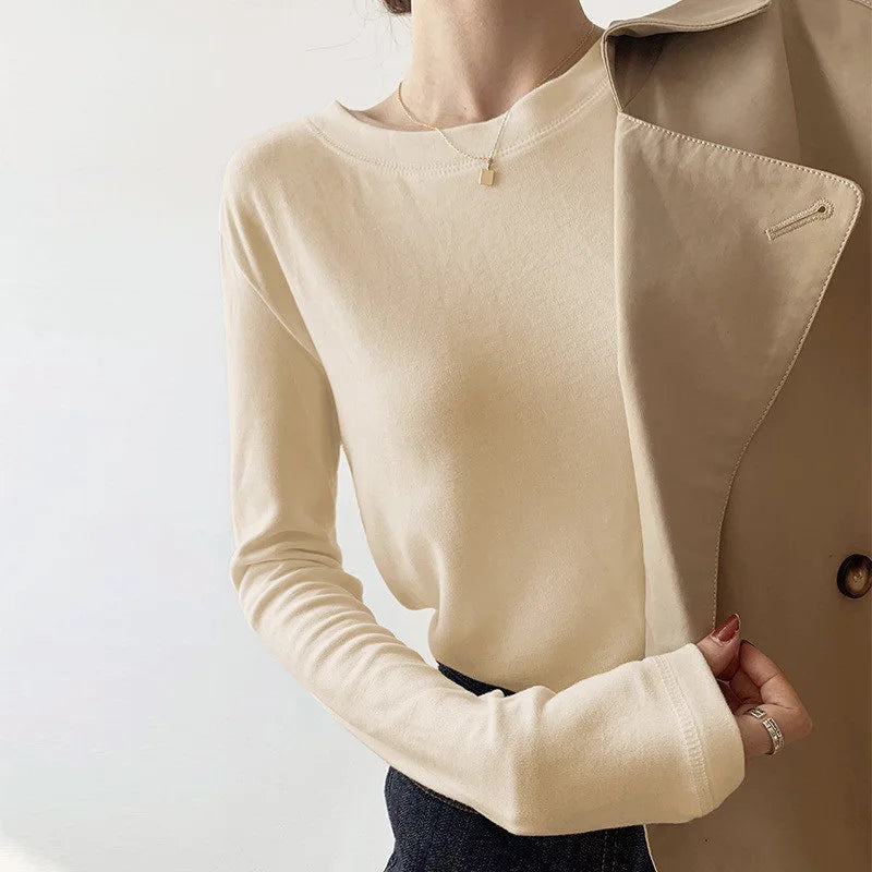 Abrigo de invierno para mujer, cárdigan largo con doble botonadura y solapa lisa, Top femenino, ropa de calle Pokcet, novedad de 2024