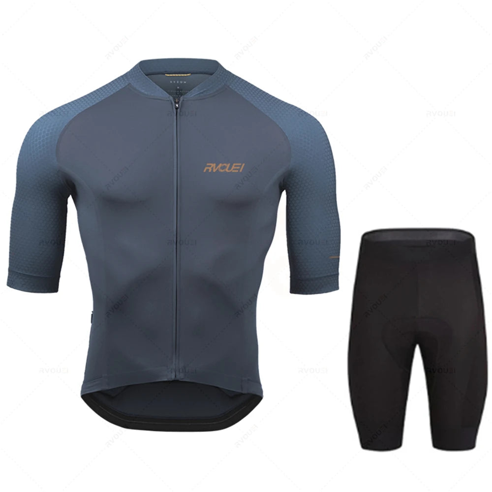2025 Rvouei Pro Team Ropa de bicicleta hombres nueva Ropa de bicicleta de carretera Ropa de carreras transpirable Ciclismo Jersey conjunto Ropa Ciclismo Maillot