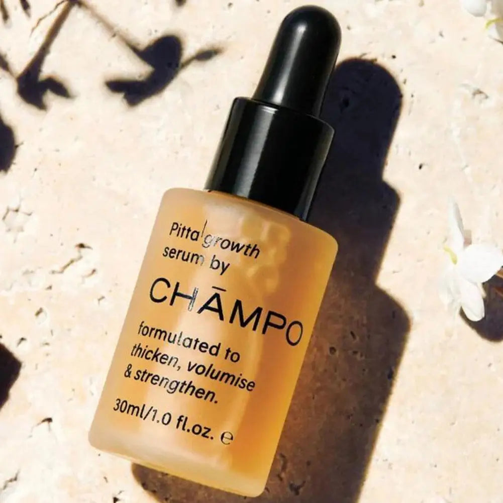 CHAMPO Pitta Growth Serum 30ml - Esencia para el Crecimiento del Cabello, Engrosamiento, Volumen, Fortalecimiento, Anticaída, Nutrición y Reparación del Cuero Cabelludo