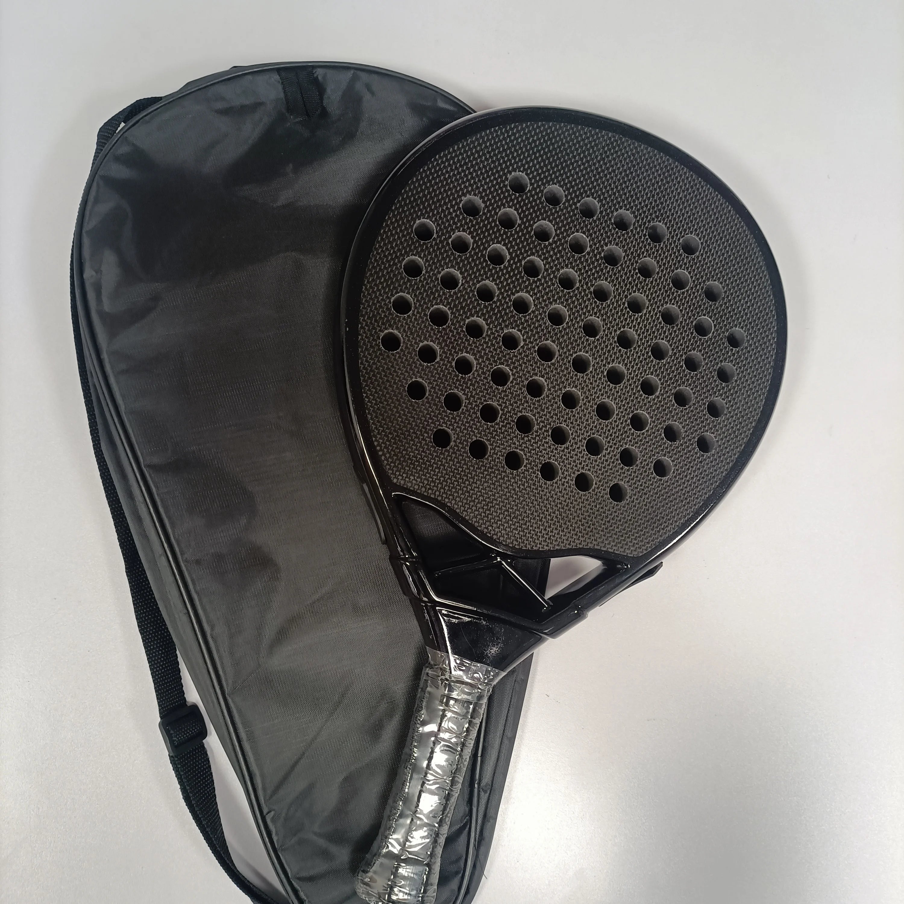 Nueva raqueta de Padel de fibra de carbono 3K 12K 18K EVA, paleta suave de Padel, raqueta de Padel de forma redonda 2024 2025 2026