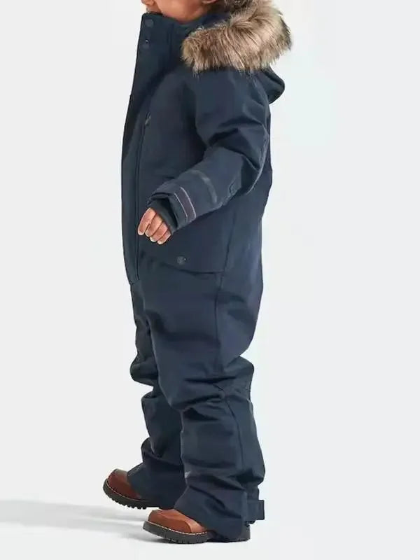 Traje de esquí para niños a prueba de viento impermeable grueso luminoso traje de esquí de una pieza para niños ropa de algodón para hombres y niñas traje de esquí