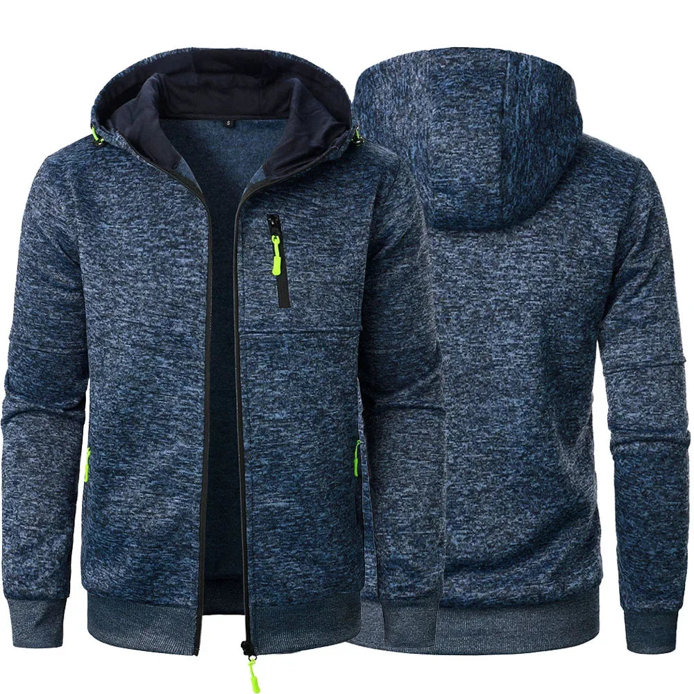 Sudadera informal con capucha para hombre, ropa deportiva ajustada, chaqueta de otoño, chándal, ropa de calle