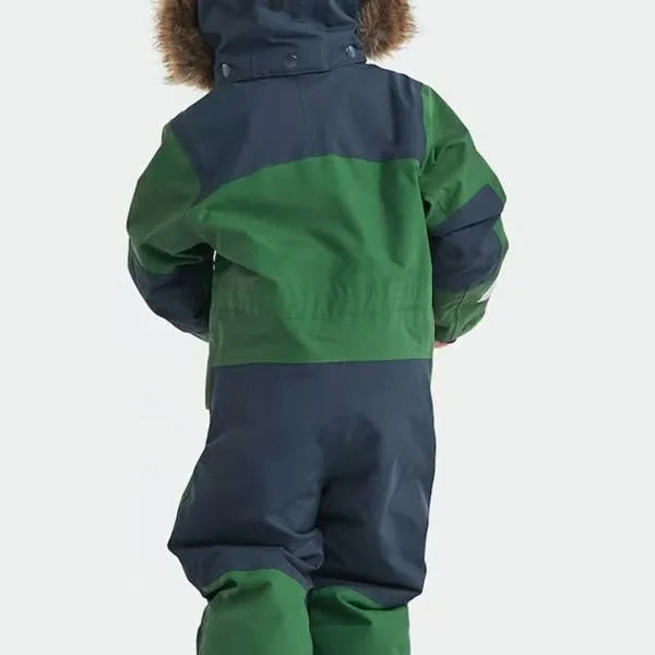 Traje de esquí para niños a prueba de viento impermeable grueso luminoso traje de esquí de una pieza para niños ropa de algodón para hombres y niñas traje de esquí