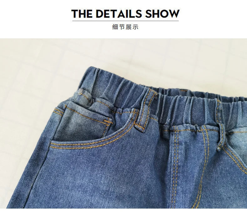 IENENS, pantalones vaqueros a la moda, pantalones largos de mezclilla para niño, pantalones vaqueros ajustados para niños, pantalones vaqueros rectos para niños pequeños de 5 a 13 años, primavera y otoño