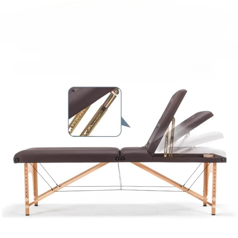 Mesas De Masaje plegables para Spa, tatuaje, pedicura, cuidado De la salud, masaje De madera De haya, comodidad, cojín suave, muebles, Mesa De Masaje MH