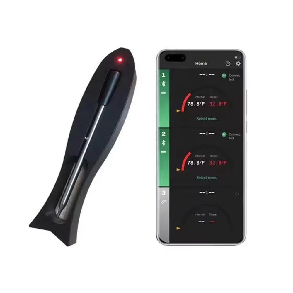 Termómetro de carne Termómetro de carne inalámbrico Termómetro de sonda remota de distancia con aplicación