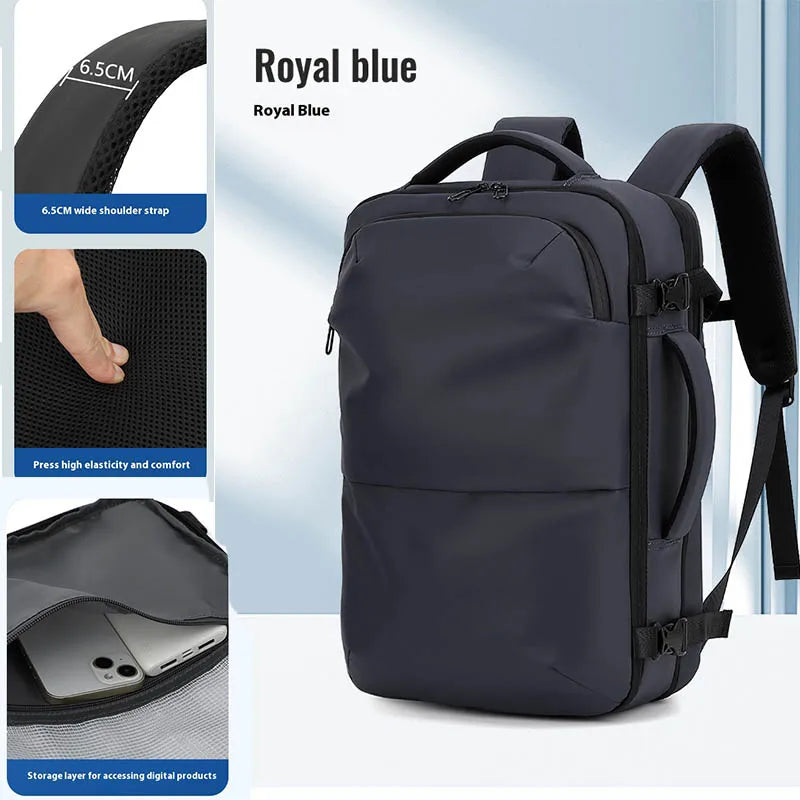 Mochila para hombre, bolsa de viaje multifuncional, compresión al vacío, impermeable, para viajes de negocios, nueva mochila para parejas