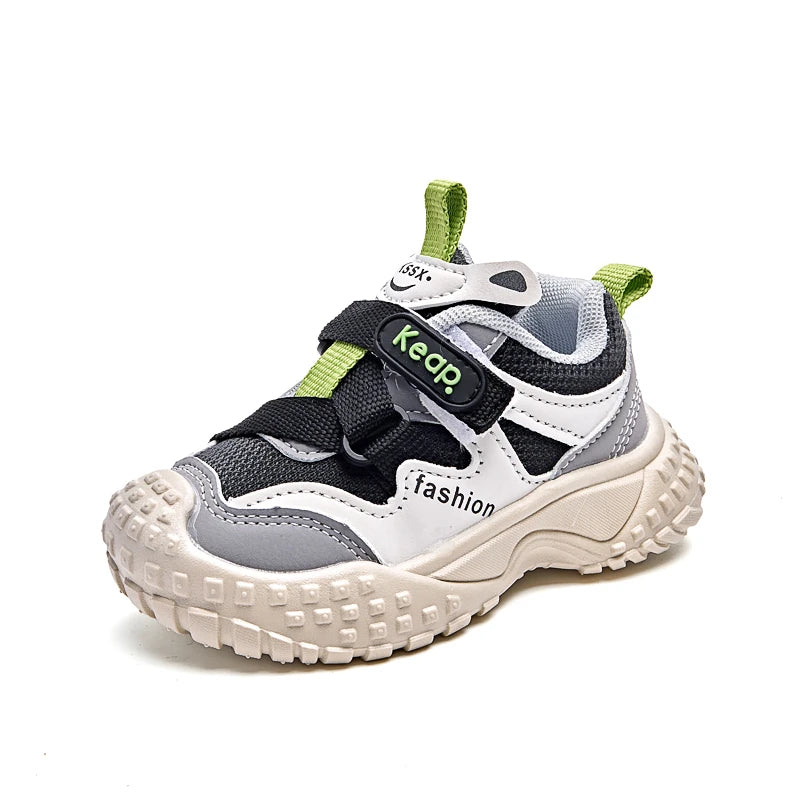 2025 nueva moda niños zapatos casuales dedos del pie antideslizantes niños niñas zapatillas de fondo suave niños tenis zapatos deportivos cómodos
